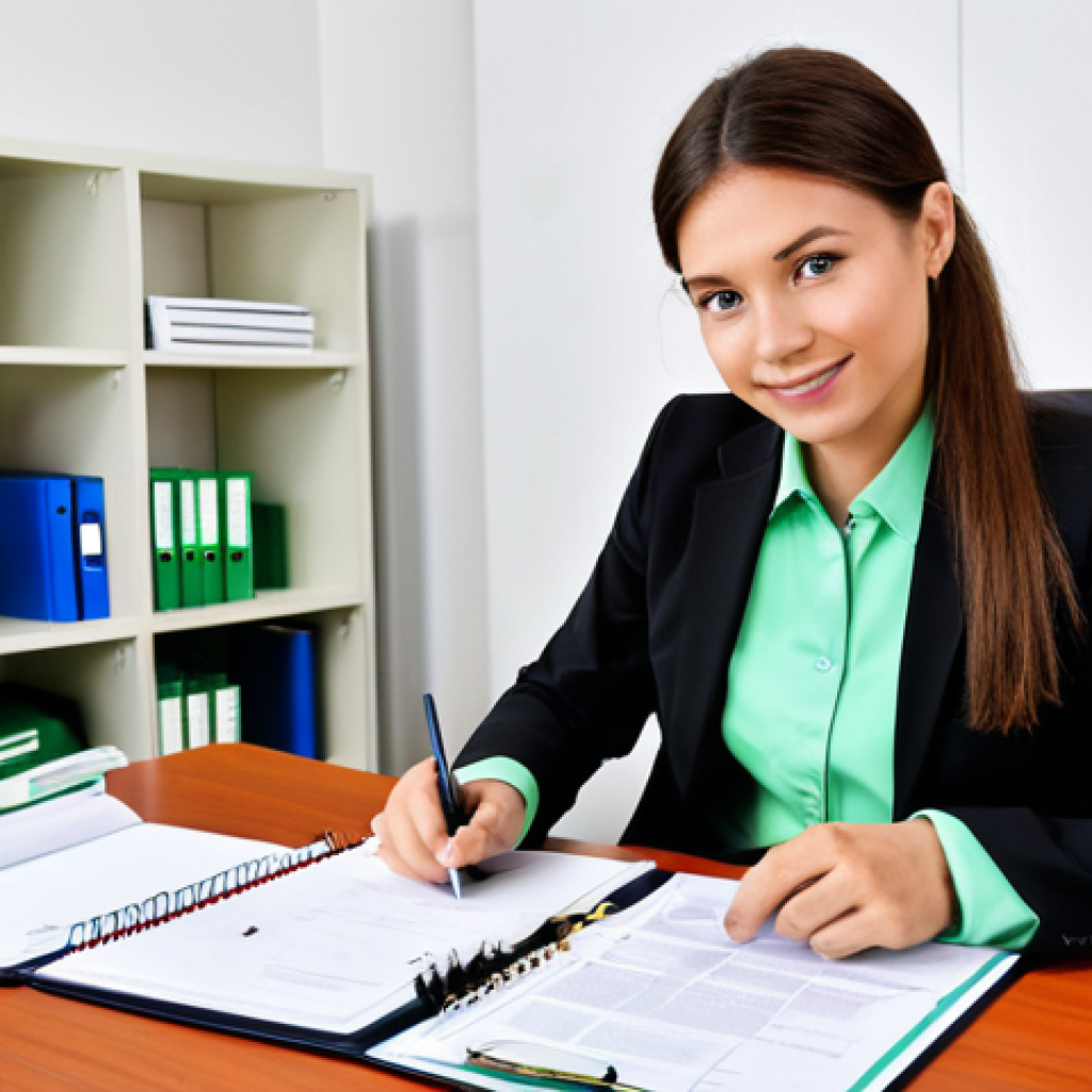 Environmental Auditor in a Modern Office**

"A professional environmental auditor, fully clothed in business casual attire, inspecting documents at a bright, modern office desk. Background features shelves with environmental regulations binders and a green plant. Safe for work, appropriate content, perfect anatomy, natural proportions, professional, well-formed hands, proper finger count, modest clothing, family-friendly."

**