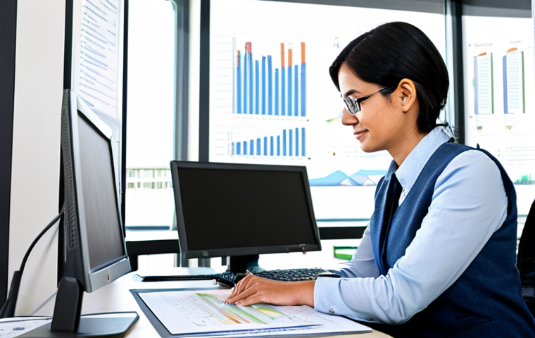 환경경영 직무 관련 인터뷰 질문 - Environmental Analyst at Work**
"A professional environmental analyst, fully clothed in business ca...